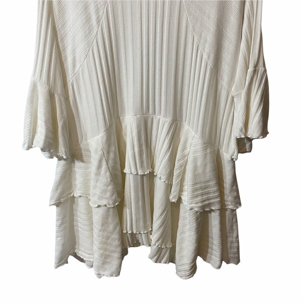 Free People Beach White Tiered Sweet Rose Tunic Dress Size XS - Picture 3 of 6